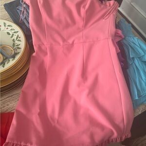 French Connection Ruffled Pink Dress